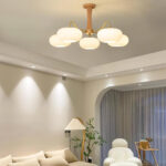Brass Wooden Persimmon Chandelier - Image 10