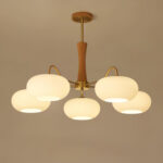 Brass Wooden Persimmon Chandelier - Image 20