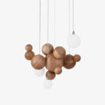 Bubble Wood Balls Chandelier - Image 17