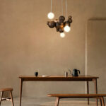 Bubble Wood Balls Chandelier - Image 4