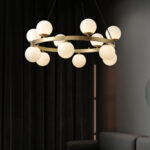 Bubbles Brass Ring Chandelier - Image 12
