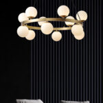 Bubbles Brass Ring Chandelier - Image 13