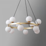 Bubbles Brass Ring Chandelier - Image 16