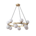 Bubbles Brass Ring Chandelier - Image 11