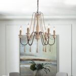 Candle Style Beaded Chandelier - Image 9