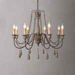 Candle Style Beaded Chandelier - Image 16