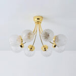 Carved Glass Ceiling Lamp - Image 14