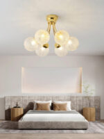 Carved Glass Ceiling Lamp - Image 7