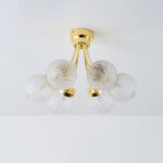 Carved Glass Ceiling Lamp - Image 12