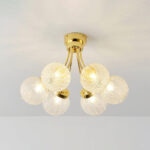 Carved Glass Ceiling Lamp - Image 2