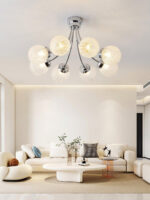 Carved Glass Ceiling Lamp - Image 5