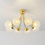 Carved Glass Ceiling Lamp - Image 13