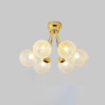 Carved Glass Ceiling Lamp - Image 11