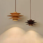Cascade Wooden Disc Pendant Lamp - Image 10