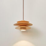 Cascade Wooden Disc Pendant Lamp - Image 16