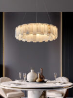 Celestial Alabaster Round Chandelier - Image 13