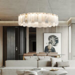 Celestial Alabaster Round Chandelier - Image 3