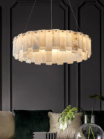 Celestial Alabaster Round Chandelier - Image 7