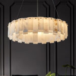 Celestial Alabaster Round Chandelier - Image 9
