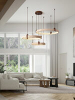 Celestial Orbit Travertine Chandelier - Image 13