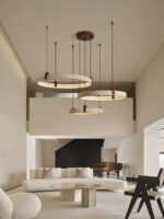 Celestial Orbit Travertine Chandelier - Image 10