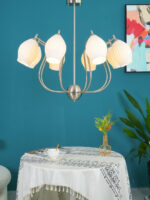 Ceramic Ribbed Chandelier - Image 12
