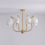 Ceramic Ribbed Chandelier - Image 16