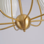 Ceramic Ribbed Chandelier - Image 18