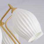 Ceramic Ribbed Chandelier - Image 17