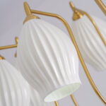 Ceramic Ribbed Chandelier - Image 19