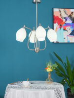 Ceramic Ribbed Chandelier - Image 14