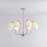 Ceramic Ribbed Chandelier - Image 20