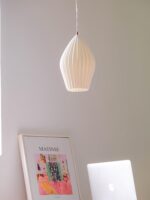 Ceramic Ribbed Pendant Light - Image 16