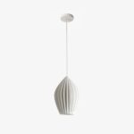 Ceramic Ribbed Pendant Light - Image 13