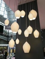 Ceramic Ribbed Pendant Light - Image 7