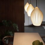 Ceramic Ribbed Pendant Light - Image 3