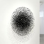 Charcoal Cascade Pixel Chandelier - Image 17