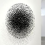 Charcoal Cascade Pixel Chandelier - Image 12