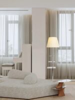 Chrome Prism Side Table Floor Lamp - Image 3