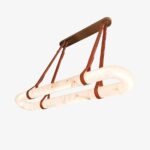 Circle Alabaster Chandelier - Image 9