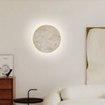 Circle Travertine Wall Lamp - Image 3