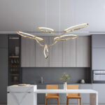 Cloud Rings Series Brass Chandelier - Image 3