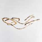 Cloud Rings Series Brass Chandelier - Image 9