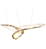 Cloud Rings Series Brass Chandelier - Image 13