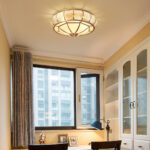 Colonial Glass Drum Ceiling Light - Image 8