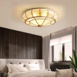 Colonial Glass Drum Ceiling Light - Image 9