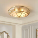 Colonial Glass Drum Ceiling Light - Image 2