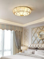 Colonial Glass Drum Ceiling Light - Image 14