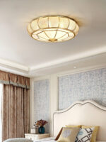 Colonial Glass Drum Ceiling Light - Image 16