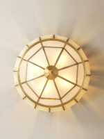 Colonial Glass Drum Ceiling Light - Image 17